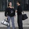 **Exclusive**
Natalie Cassidy and Vincent Simone
outside a gym during a break from rehearsals for 'Strictly Come Dancing'.