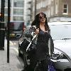 Natalie Cassidy shopping at Marks and Spencers London.