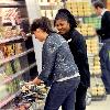 Natalie Cassidy shopping at Marks and Spencers London.