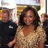 Naturi Naughton, from Fame, signs autographs and performs at the Fame music store.