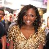 Naturi Naughton, from Fame, signs autographs and performs at the Fame music store.