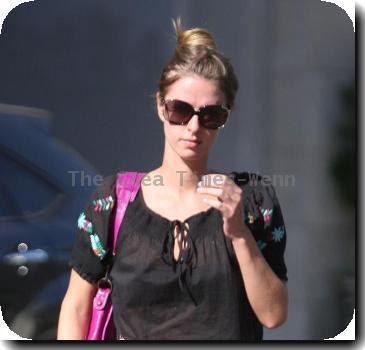 Nicky Hilton wearing cut off denim shorts and flip flops, leaves a beauty salon in Beverly Hills after getting her eyebrows done Los Angeles.
