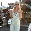 Paris Hilton attended her singing class in Hollywood and than she went and grabbed a coffee at Coffee Bean in Beverly Hills while chatting on her Blackberry cellphoneLos Angeles.