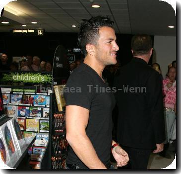 Peter Andre promotes and signs copies of his new album 'Revelation' at HMV Milton Keynes.