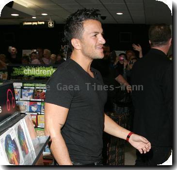 Peter Andre promotes and signs copies of his new album 'Revelation' at HMV Milton Keynes.