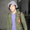 Pete Wentz arriving at LAX airport on a flight from New York City.