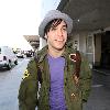 Pete Wentz arriving at LAX airport on a flight from New York City.