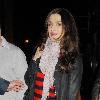 Rachel Weisz leaving the Donmar Warehouse Theatre after a performance in 'A Streetcar Named Desire' London.