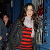 Rachel Weisz leaving the Donmar Warehouse Theatre after a performance in 'A Streetcar Named Desire' London.