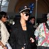 Rihanna arrives at LAX airport to catch a flight Los Angeles.