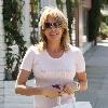 Rosanna Arquette leaves Le Pain Quotidien after having lunch in Brentwood Los Angeles.