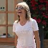 Rosanna Arquette leaves Le Pain Quotidien after having lunch in Brentwood Los Angeles.