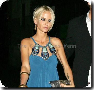 Sarah Harding leaves 24 nightclub London, England - 10.10.09 Credit Mandatory: IANS-WENN