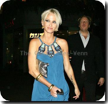 Sarah Harding leaves 24 nightclub London, England - 10.10.09 Credit Mandatory: IANS-WENN