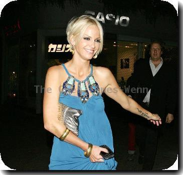 Sarah Harding leaves 24 nightclub London, England - 10.10.09 Credit Mandatory: IANS-WENN