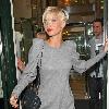 Girls Aloud Sarah Harding leaves the Ivy wearing a grey dress London, England - 15.09.09 Mandatory Credit  IANS-WENN