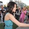 Selena Gomez gives away tickets of her show to fans in Sherman Oaks Los Angeles.