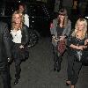 Spice Girls Geri Halliwell, Melanie Brown, Melanie Chisholm and Emma Bunton arrive at their hotel London, England - 16.09.09 Mandatory Credit  IANS-WENN