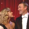 Chris Hollins and Ola Jordan compete on 'Strictly Come Dancing'. Shown on BBC1

England