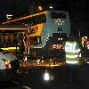 Accident Scene on O'Connell Street where a Luas Tram crashed into the side of a Double-Decker bus. Dublin.