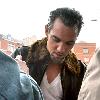 Jonathan Rhys Meyers greet fans at Christ Church on the set of The Tudors Dublin.