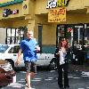 UFC fighter Chuck Liddell
 Goes for lunch with his dance partner during a break
while rehearsing for the new series of