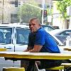 UFC fighter Chuck Liddell
 Goes for lunch with his dance partner during a break
while rehearsing for the new series of