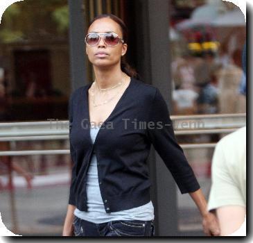 Aisha Tyler going to the movies in Hollywood.