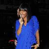 'The X Factor' winner Alexandra Burke in high spirits as she leaves the BBC Radio One studios after her song called 'Bad Boys' went to No 1 in the charts. London.