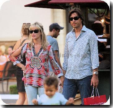 Amanda Holden and her husband Chris Hughesspend the afternoon at a park with their daughter LexiHollywood.