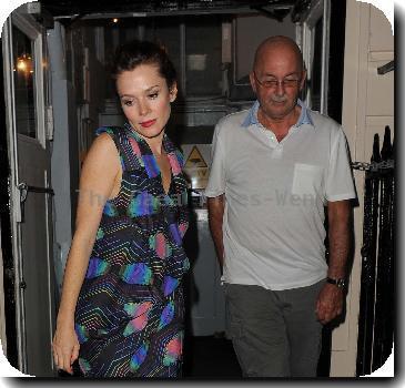 Actress Anna Friel leaves the Theatre Royal, having had her final night of rehearsals for her latest stage production, Breakfast At Tiffany's. Anna was wearing a stunning dress, but appeared rather camera shy as she left the venue.