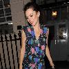 Actress Anna Friel leaves the Theatre Royal, having had her final night of rehearsals for her latest stage production, Breakfast At Tiffany's. Anna was wearing a stunning dress, but appeared rather camera shy as she left the venue.