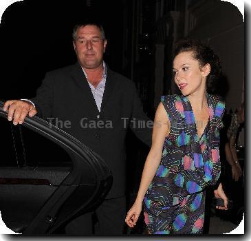 Actress Anna Friel leaves the Theatre Royal, having had her final night of rehearsals for her latest stage production, Breakfast At Tiffany's. Anna was wearing a stunning dress, but appeared rather camera shy as she left the venue.