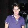 Jonas Altberg of Basshunter outside his hotel Manchester.