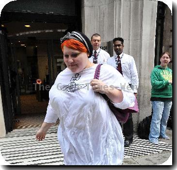 Beth Ditto
l eaving the BBC Radio 2 studios.