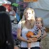 Bijou Phillips visits Mr. Bones Pumpkin Patch to select a pumpkin for Halloween Los Angeles.