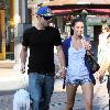 Brody Jenner and Jayde Nicole go shopping at the Aple store in Hollywood.