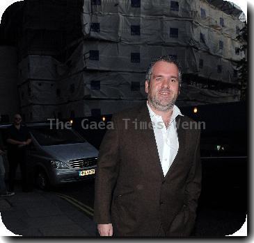 Chris Moyles 
arriving at Nobu Park Lane restaurant in Mayfair.