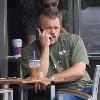 **Exclusive**UFC fighter Chuck Liddell shows of his pedicure at Coffee Bean during a break from rehearsing for the new series of 'Dancing With the Stars'Los Angeles.