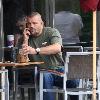 **Exclusive**UFC fighter Chuck Liddell shows of his pedicure at Coffee Bean during a break from rehearsing for the new series of 'Dancing With the Stars'Los Angeles.