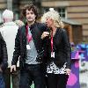 **Exclusive**Denise Van Outen and her husband Lee Meadout and about in Edinburgh, where she is starring in the Fringe Festival in a production of 'Blondes'Edinburgh.