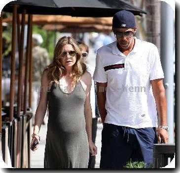 Ellen Pompeo with her husband