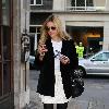 Fearne Cotton arriving at the BBC Radio 1 studios London.