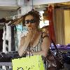 Helena Bonham Carter shopping in Malibu.