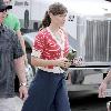 Jennifer Garner on the set of her new film 'Valentine's Day' shooting on location in BrentwoodLos Angeles.