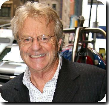 Jerry Springer poses for photographs as he arrives at his Manhattan hotelNew York City.