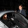 Julianne Moore 
leaving her Mayfair hotel on her way out for dinner.