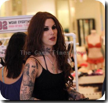 Kat Von Dout shopping in HollywoodLos Angeles.