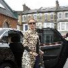 Kylie Minogue
leaves her apartment and heads to a West London office
wearing a stunning leopard print coat.