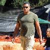 Laurence Fishburne and Gina Torres shopping at the pumpkin patch.West Hollywood.